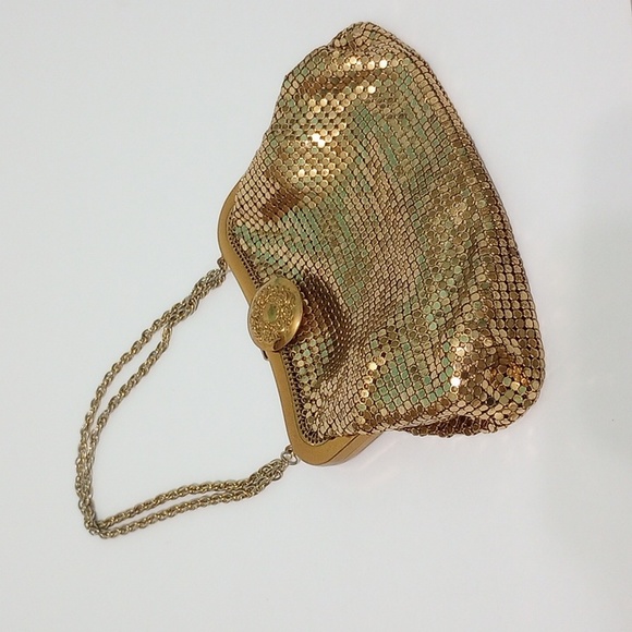 Whiting & Davis Gold Mesh Mini Clutch Purse, - Picture 8 of 11